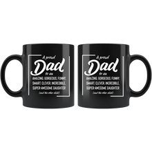 Load image into Gallery viewer, A Proud Father Black Mug