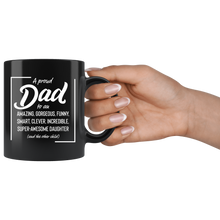 Load image into Gallery viewer, A Proud Father Black Mug