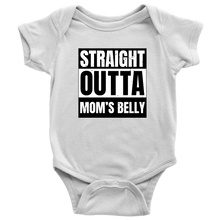 Load image into Gallery viewer, Straight Outta Mom&#39;s Belly Baby Bodysuit
