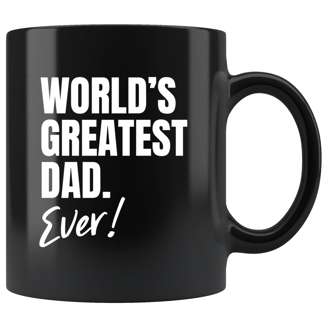 Best Dad Ever Black Dallas Cowboy White Mug