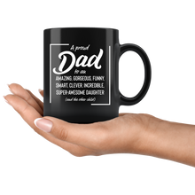 Load image into Gallery viewer, A Proud Father Black Mug
