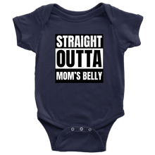 Load image into Gallery viewer, Straight Outta Mom&#39;s Belly Baby Bodysuit
